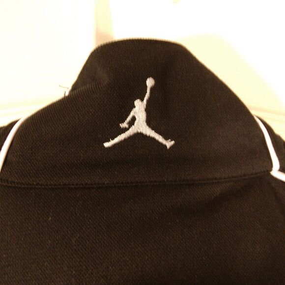 Jordan track top shirt mens XL Xlarge black full zip mock neck long sleeve - Picture 5 of 11